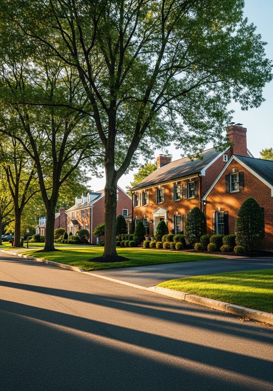 Red Lion home exterior with front yard and established landscaping.